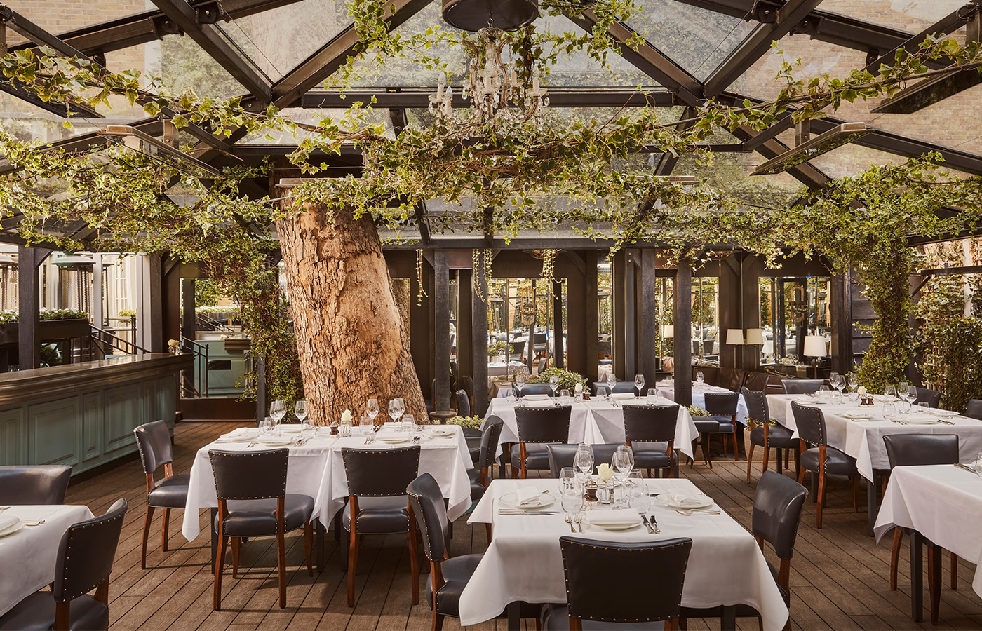 Brasserie Garden tables