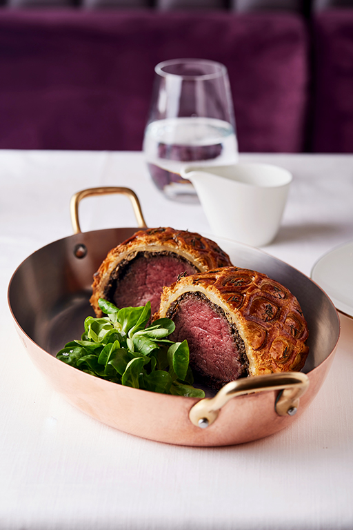 Beef Wellington in the Brasserie
