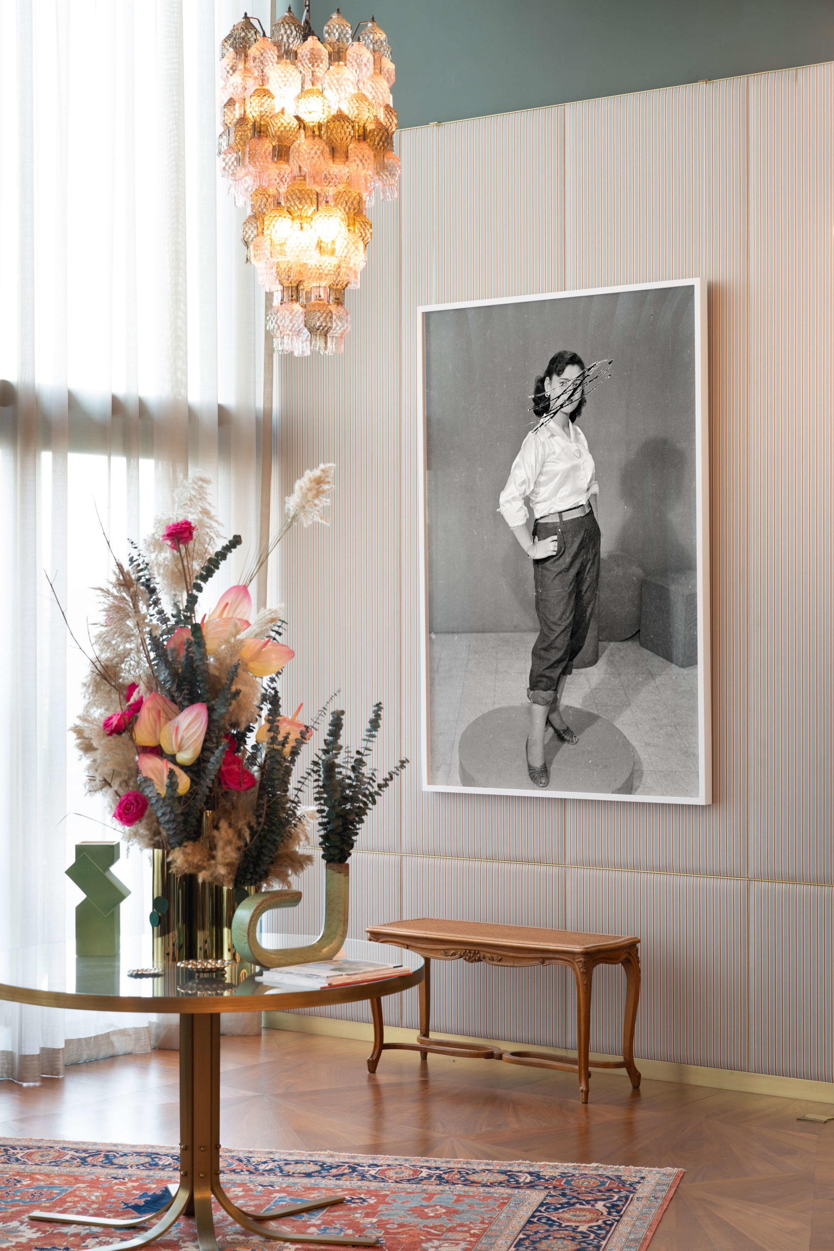 Akram Zataari Scratched Portrait of Mrs Baqari 2016 option 2