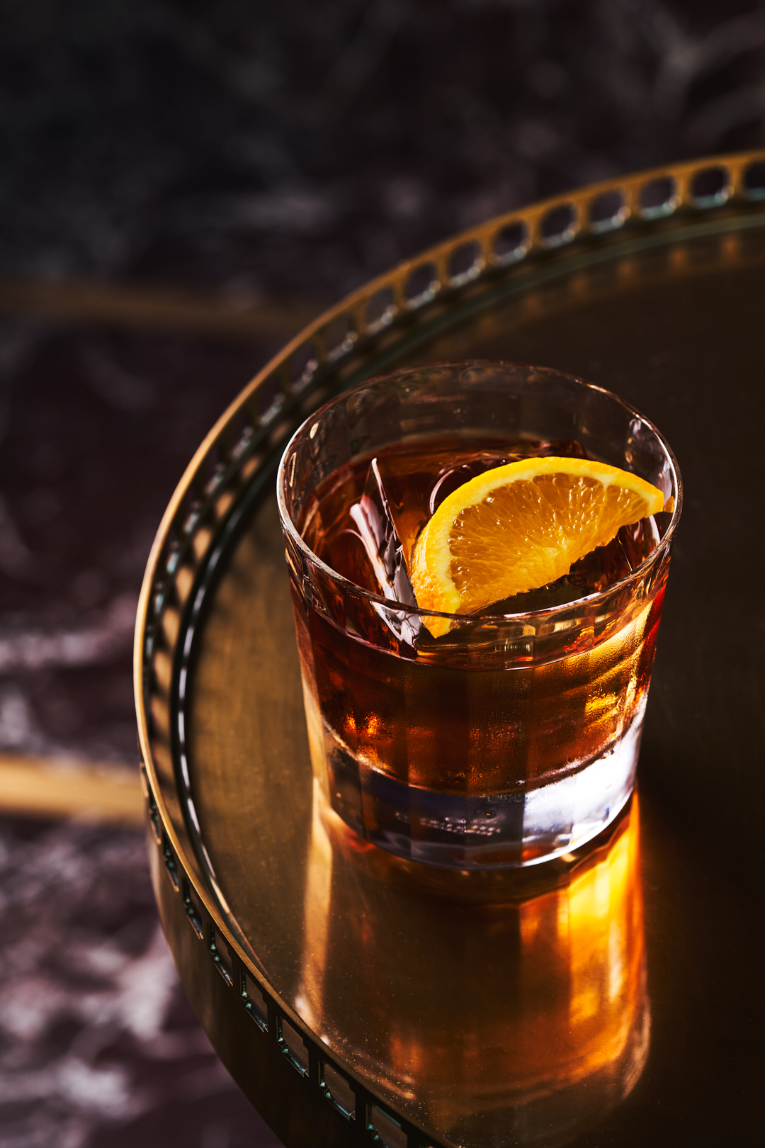 Vintage cocktail macro